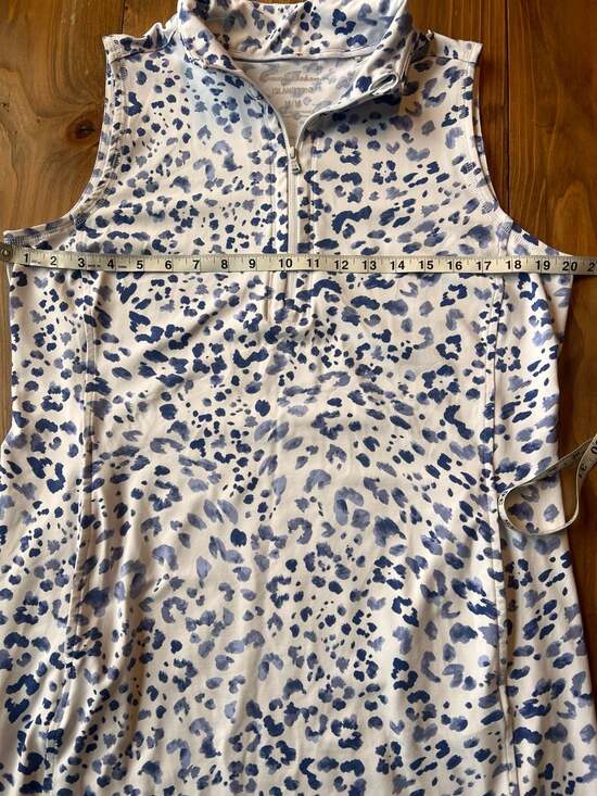 Tommy Bahama Aubrey IslandZone Leopard Print Sleeveless Golf Dress Medium - Picture 4 of 5